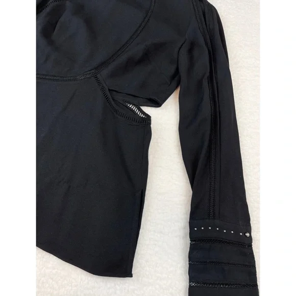 3.1 PHILLIP LIM • Black Cutout Long Sleeve Blouse, 0 - Picture 6 of 16